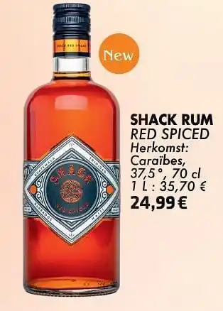 Cora Shack rum red spiced aanbieding