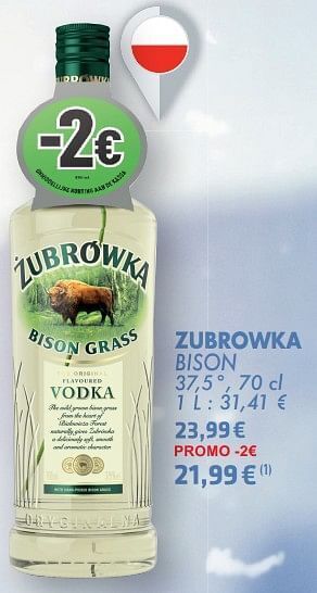 Cora Zubrowka bison aanbieding