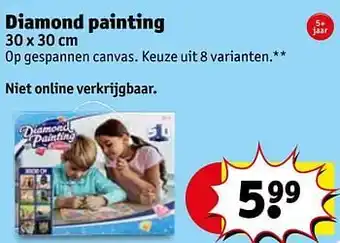 Kruidvat Diamond painting 30x30cm aanbieding