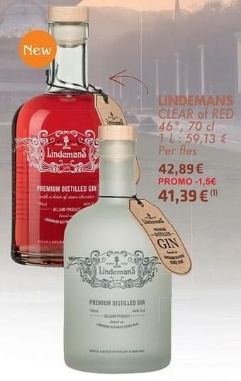 Cora Lindemans clear of red aanbieding