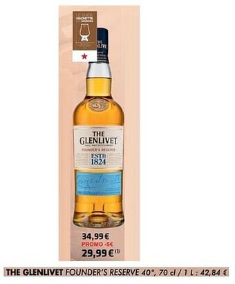 The glenlivet founders reserve