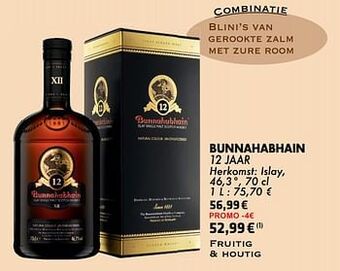 Cora Bunnahabhain 12 jaar aanbieding