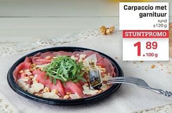 Carpaccio met garnituur