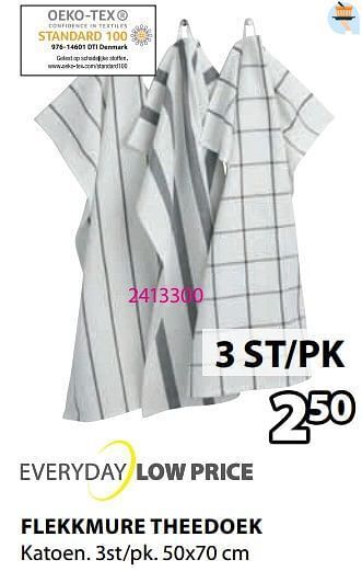 Jysk Flekkmure theedoek aanbieding