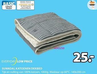 Jysk Sunndal katoenen dekbed aanbieding