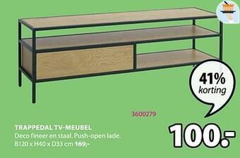 Jysk Trappedal tv-meubel aanbieding