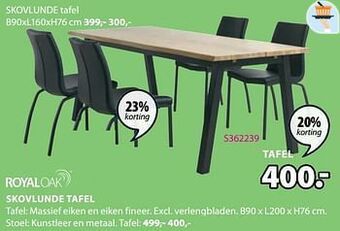 Jysk Skovlunde tafel aanbieding
