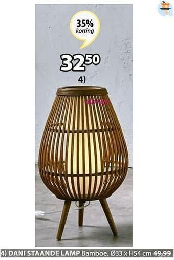 Jysk Dani staande lamp aanbieding