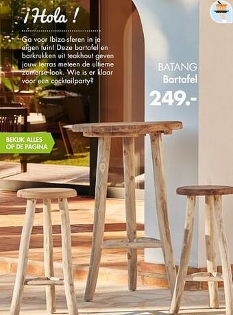 Casa Batang bartafel aanbieding