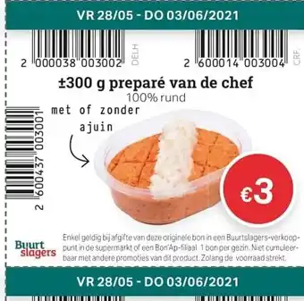 Preparé van de chef 300g