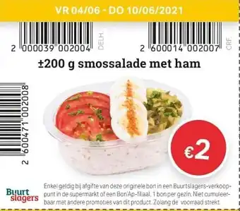 Smossalade met ham 200g