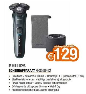 Expert Philips scheerapparaat phs558462 aanbieding