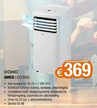 Domo elektro airco lido266a