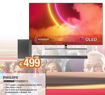 Expert Philips soundbar pstab890510 aanbieding