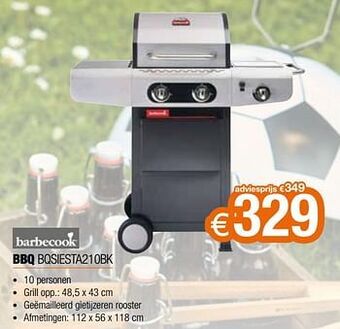 Barbecook bbq bqsiesta210bk