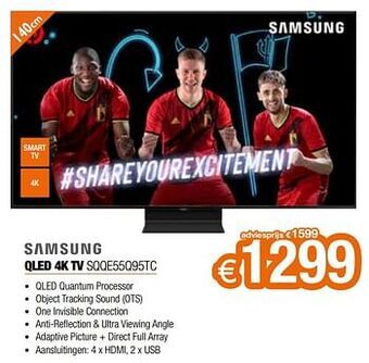 Expert Samsung qled 4k tv sqqe55q95tc aanbieding
