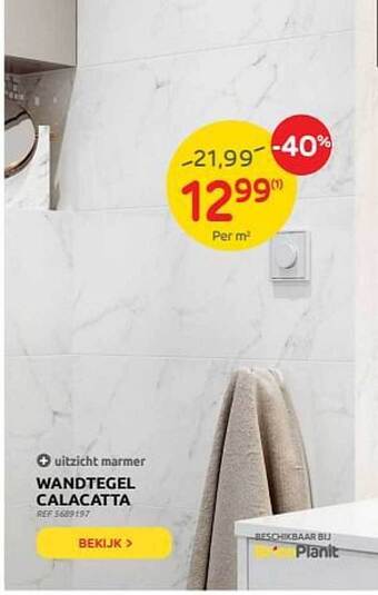 Brico Wandtegel Calacatta aanbieding