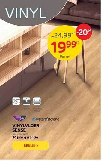 Brico Vinylvloer Sense aanbieding