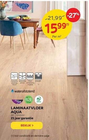 Brico Laminaatvloer Aqua aanbieding