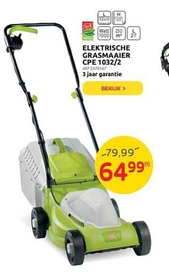 Brico Elektrische Grasmaaier aanbieding