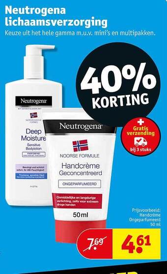 Kruidvat Neutrogena Lichaamsverzorging aanbieding