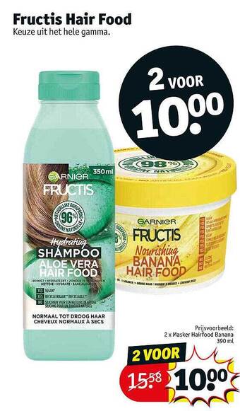 Kruidvat Fructis Hair Food aanbieding