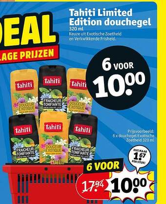Kruidvat Tahiti Limited Edition Douchegel aanbieding