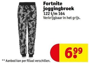 Kruidvat Fortnite joggingbroek aanbieding