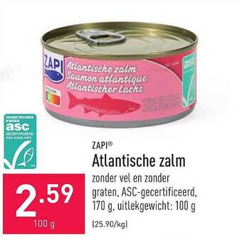 ALDI Zapi Atlantische Zalm aanbieding