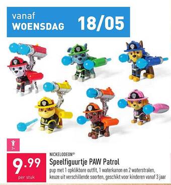 ALDI Nickelodeon Speelfiguurtje Paw Patrol aanbieding