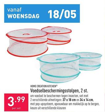 ALDI Home Creation Kitchen Voedselbeschermingsstolpen 2 St. aanbieding