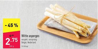 ALDI Witte Asperges aanbieding