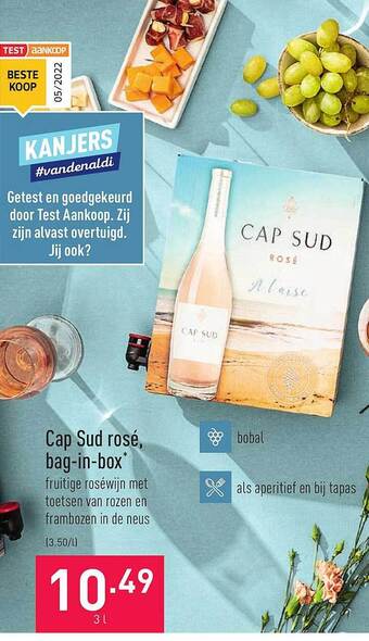 ALDI Cap Sud Rosé Bag-in-box aanbieding