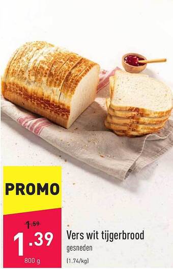 ALDI Vers Wit Tijgerbrood aanbieding