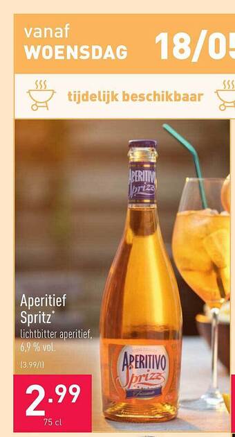 ALDI Aperitief Spritz aanbieding