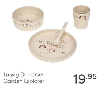 Baby & Tiener Lassig dinnerset garden explorer aanbieding