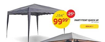 Brico Partytent Quick Up aanbieding