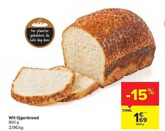 Carrefour Wit Tijgerbrood aanbieding