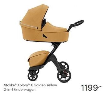 Baby & Tiener Stokke xplory x golden yellow 2-in-1 kinderwagen aanbieding