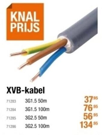 Cevo Xvb-kabel aanbieding
