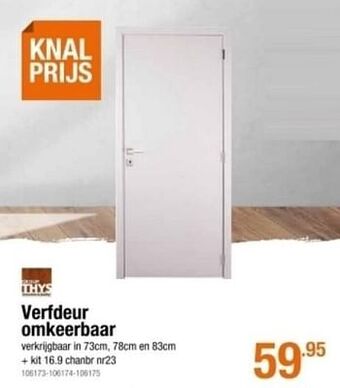 Verfdeur omkeerbaar