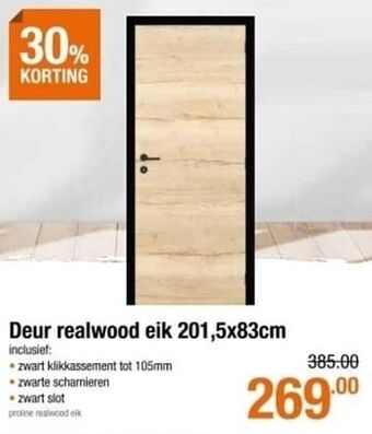 Cevo Deur realwood eik aanbieding