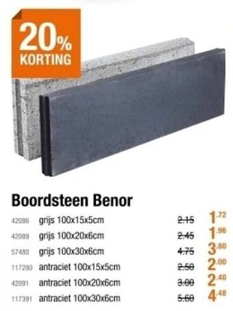Cevo Boordsteen benor grijs aanbieding