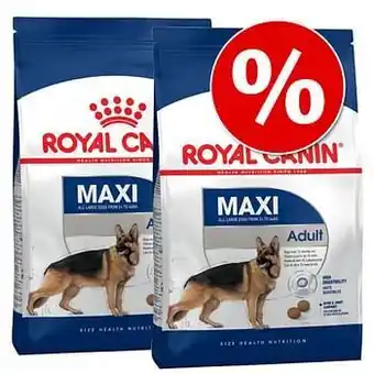 Zooplus 10% korting! Bij aankoop van 2 grote zakken Royal Canin Size - Maxi Starter Mother & Babydog (2 x 15 kg) aanbieding