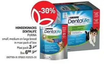 Oh Green Hondensnacks dentalife purina maxi pack aanbieding