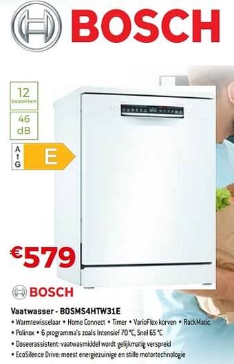 Exellent Bosch vaatwasser - bosms4htw31e aanbieding