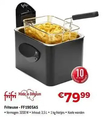 Exellent Frifri friteuse - ff1905as aanbieding