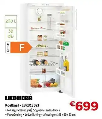 Liebherr koelkast - lbk313021