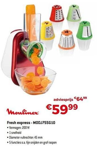 Moulinex fresh express - modj755g10