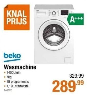Beko wasmachine